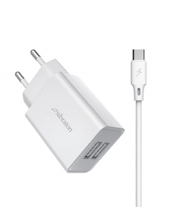 شارژر دیواری 10وات سیبراتون مدل S-W1245C به همراه کابل usb-c