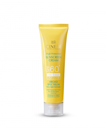 کرم ضدآفتاب بی رنگ SPF60 سینره Cinere حجم 50 میلی لیتر