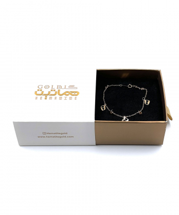 دستبند آویز نیمانی هماتیت گلد Hematite Gold کد 132011