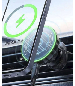 هولدر و شارژر وایرلس گوشی موبایل خودرو مک دودو Mcdodo Atmosphere Light Magnetic Car Charger CH-512