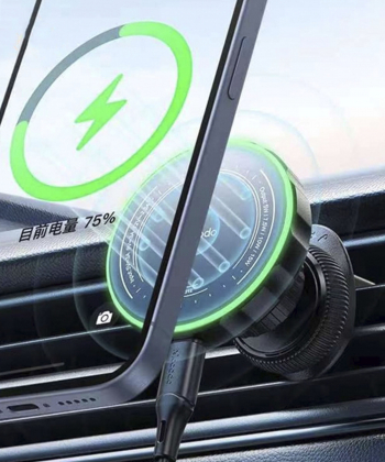 هولدر و شارژر وایرلس گوشی موبایل خودرو مک دودو Mcdodo Atmosphere Light Magnetic Car Charger CH-512