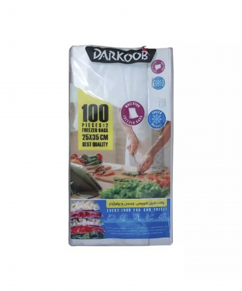 کیسه فریز چسبی دارکوب Darkoob پرفراژ دار 100 عددی