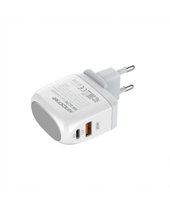 شارژر دیواری 30 وات کینگ استار مدل KW215 PD به همراه کابل USB-C