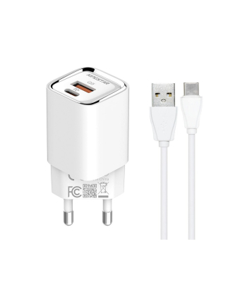 شارژر دیواری 30 وات کینگ استار مدل KW180 PD به همراه کابل USB-C