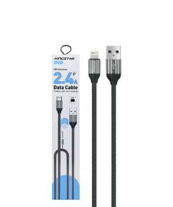 کابل تبدیل USB به لایتنینگ کینگ استار مدل K22 طول 2 متر