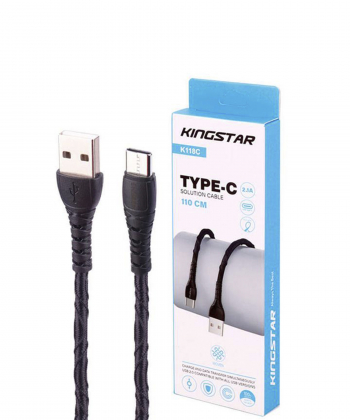 کابل تبدیل USB به USB-C کینگ استار مدل K118C طول 1.1 متر