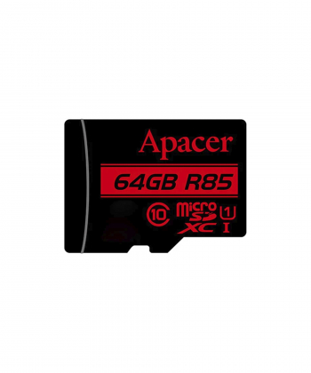 کارت حافظه microSDXC اپیسر مدل AP64G کلاس 10 استاندارد UHS-I U1 سرعت 85MBps ظرفیت 64 گیگابایت