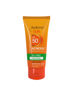 کرم ضد آفتاب فاقد چربی 50 SPF رنگ بژ هلویی آردن Ardene مدل Acnesol وزن 50 گرم