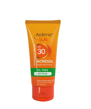 کرم ضد آفتاب فاقد چربی 30 SPF رنگ بژ روشن آردن Ardene مدل Acnesol وزن 50 گرم