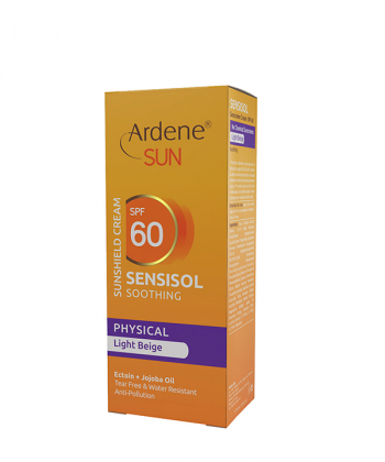 کرم ضد آفتاب فیزیکال 60 SPF بژ روشن آردن Ardene مدل Sensisol وزن 50 گرم