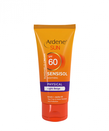 کرم ضد آفتاب فیزیکال 60 SPF بژ روشن آردن Ardene مدل Sensisol وزن 50 گرم