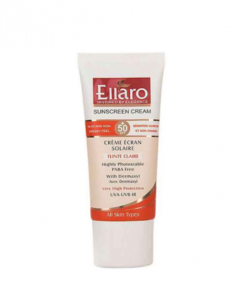 کرم ضد آفتاب رنگی SPF50 الارو Ellaro حجم 50 میلی لیتر