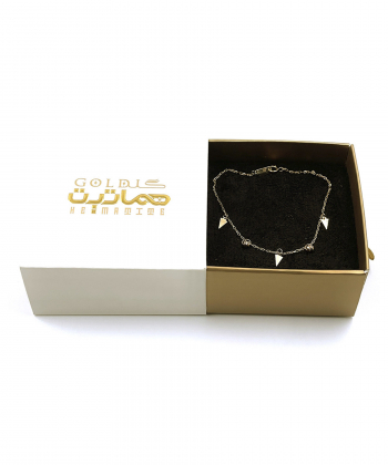 دستبند آویز مثلث هماتیت گلد Hematite Gold کد132010