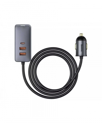 هاب شارژر و شارژر فندکی سریع بیسوس Baseus Share Together Fast Car Charger 120W CCBT-B0G