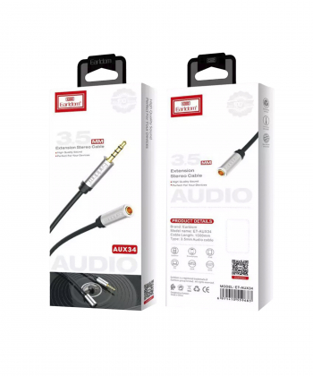 کابل افزایش طول صدا ارلدام Earldom ET-AUX34 Extension Audio Cable 1m