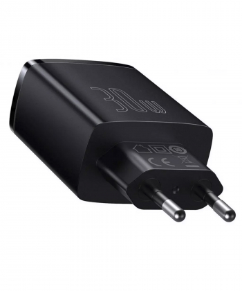 شارژر دیواری فست بیسوس 30 وات Baseus Compact Quick Charger 2U+C EU CCXJ-E01