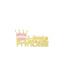 سنجاق Little Princess با میناکاری صورتی درریس Doris کد P1657