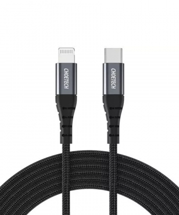 کابل شارژ سریع تایپ سی به لایتنینگ 15 وات 1.2 متری چویتک CHOETECH USB-C to Lightning Cable IP0039