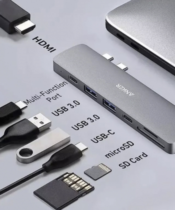 هاب تایپ سی انکر Anker PowerExpand 7-in-2 USB-C Hub A8371HA1