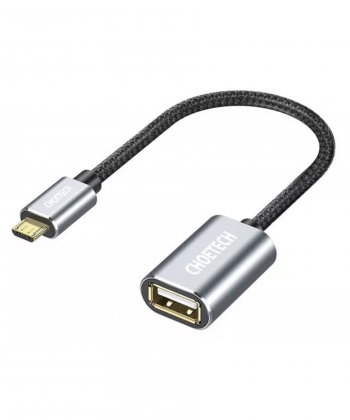 کابل تبدیل او تی جی میکرو یو اس بی به یو اس بی چویتک CHOETECH OTG Micro USB To USB 2.0 Cable AB0013