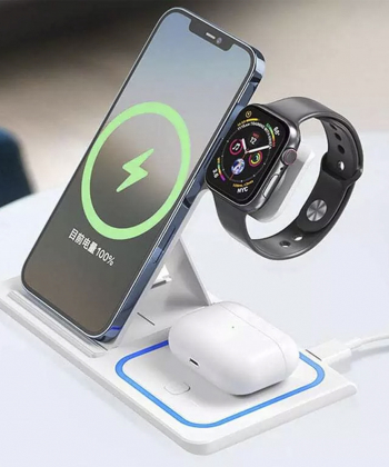 شارژر بی  سیم سه منظوره 15 وات ایکس او XO 15W Wireless Charger (Watch + Phone + Earphone) WX023