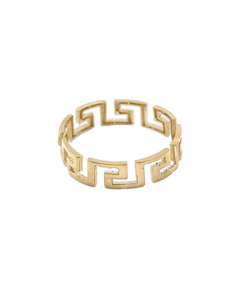 انگشتر مینیمال ورساچه هماتیت گلد Hematite Gold کد 132276