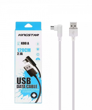 کابل تبدیل USB به microUSB کینگ استار مدل K80A طول 1.2 متر