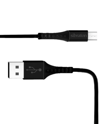 کابل تبدیل USB به microUSB سیبراتون مدل S225A طول 1.1 متر