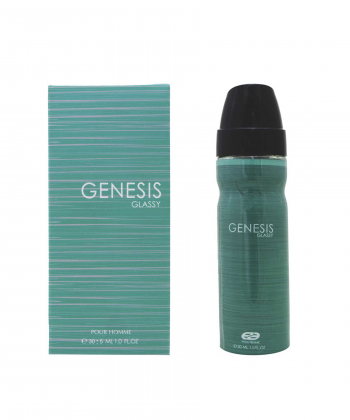 عطر جیبی مردانه عماد آرا Emad Ara مدل GENESIS GLASSY حجم 30 میلی لیتر