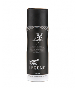 اسپری دئودورانت مردانه شمیاس Shamyas مدل Mont Blanc Legend حجم 200 میلی لیتر