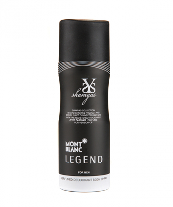 اسپری دئودورانت مردانه شمیاس Shamyas مدل Mont Blanc Legend حجم 200 میلی لیتر