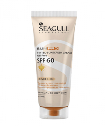 کرم ضد آفتاب رنگی بژ روشن با SPF60 سی گل Seagull مدل Sun Pro حجم 50 میلی لیتر