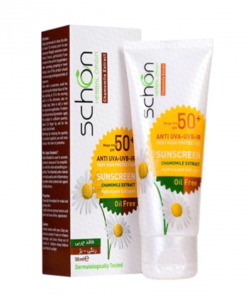 کرم ضد آفتاب فاقد چربی رنگ بژ SPF50 شون Schon