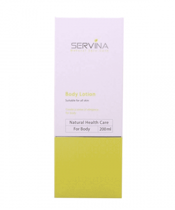 لوسیون بدن با رایحه یاس وحشی سروینا Servina مدل Body Lotion حجم 200 میلی لیتر