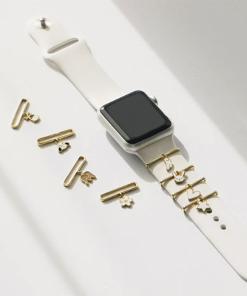 آویز Apple Watch ستارک با میناکاری سفید درریس Doris کد P3728