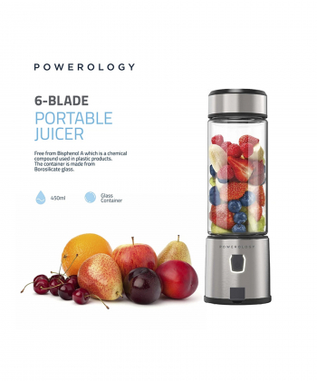 مخلوط کن 6 تیغهPOWEROLOGY مدل BLADE PORTABLE JUICER