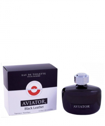 ادوتویلت مردانه پاریس بلو Paris Bleu مدل Aviator Black Leather حجم 100 میلی لیتر