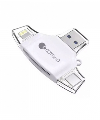 او تی جی کارتخوان کوتتسی Coteetci iUSB 4 In 1 Card Reader CS5125