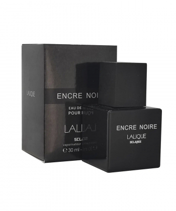 عطر جیبی مردانه اسکلاره Sclaree مدل Lalique Encre Noir حجم 30 میلی لیتر