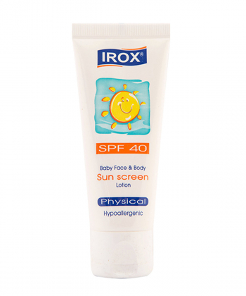 لوسیون ضد آفتاب کودک SPF40 ایروکس Irox حجم 60 میلی لیتر