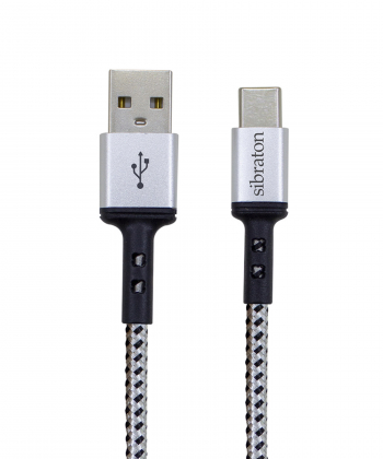 کابل تبدیل USB به USB-C سیبراتون مدل S224C طول 1.1 متر