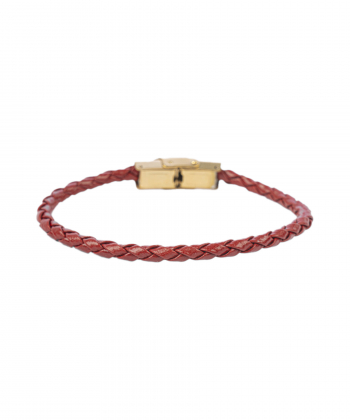 دستبند چرم طبیعی بیسراک Bisrak مدل LeatherBracelet-143