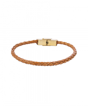 دستبند چرم طبیعی بیسراک Bisrak مدل LeatherBracelet-143