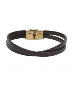 دستبند چرم طبیعی بیسراک Bisrak مدل LeatherBracelet-144N