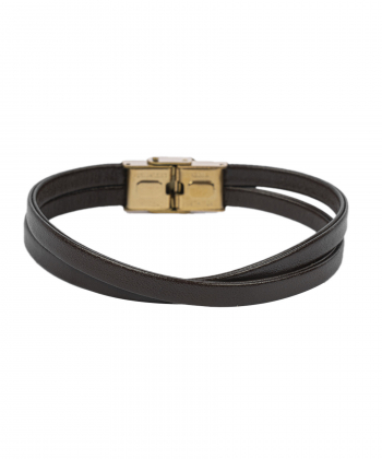 دستبند چرم طبیعی بیسراک Bisrak مدل LeatherBracelet-144N