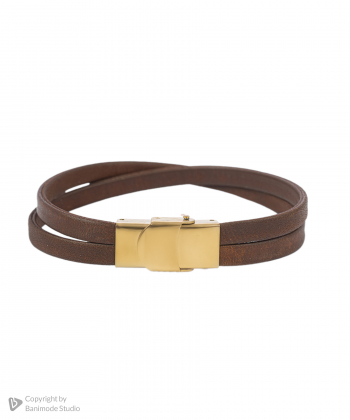 دستبند چرم طبیعی بیسراک Bisrak مدل LeatherBracelet-144At