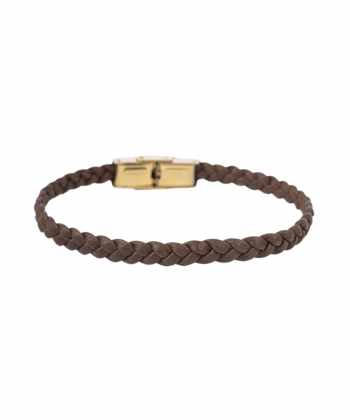 دستبند چرم طبیعی بیسراک Bisrak مدل LeatherBracelet-146At