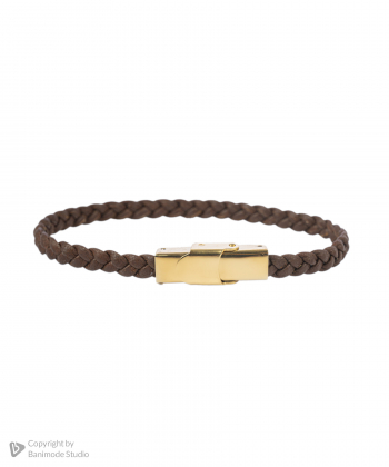 دستبند چرم طبیعی بیسراک Bisrak مدل LeatherBracelet-146At