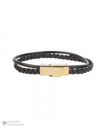 دستبند چرم طبیعی بیسراک Bisrak مدل LeatherBracelet-145