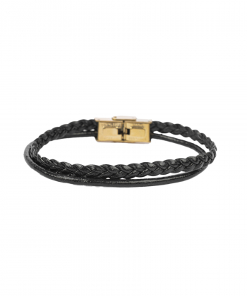 دستبند چرم طبیعی بیسراک Bisrak مدل LeatherBracelet-145